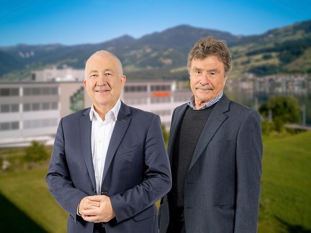 Eugen Elmiger (left) und Karl-Walter Braun (rechts)