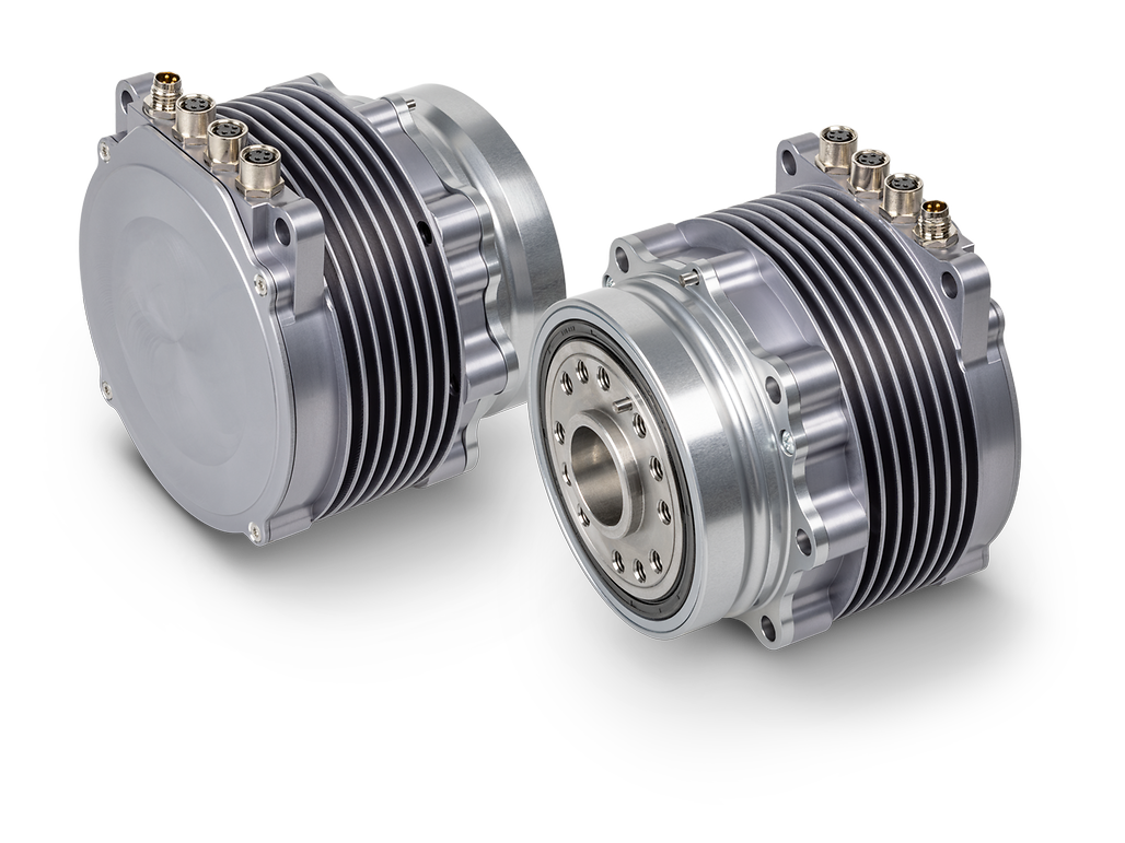maxon - HEJ High Efficiency robot joint - front and rear view